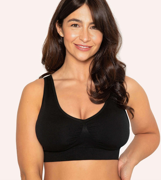 Adjustable Wire Free Shaper Bra Cups A-H + FREE Extender