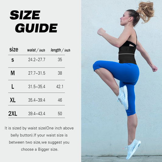 Waist Trainer Belt for Women Men Sweat Waist Trimmer and Sauna Belt for Working Out