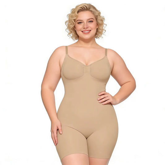Wholesale Butt Lift Seamless Bodysuit 1-Piece High Support Tummy Control Shapewear Adjustable U-Back plus Size Faja Body Shaper