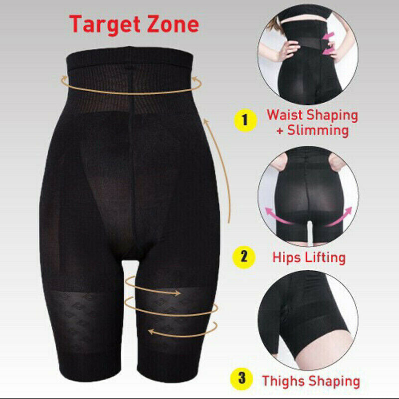 Women Tummy Control Pants High Waist Shorts Body Shaper Thigh Slimming Shapewear