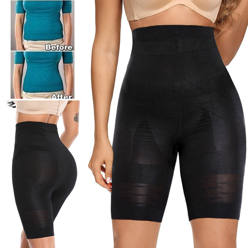 Women Tummy Control Pants High Waist Shorts Body Shaper Thigh Slimming Shapewear