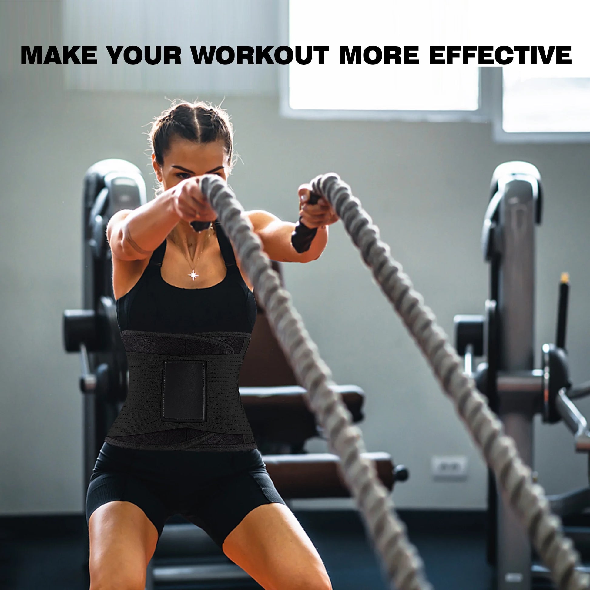 Waist Trainer Belt for Women Men Sweat Waist Trimmer and Sauna Belt for Working Out