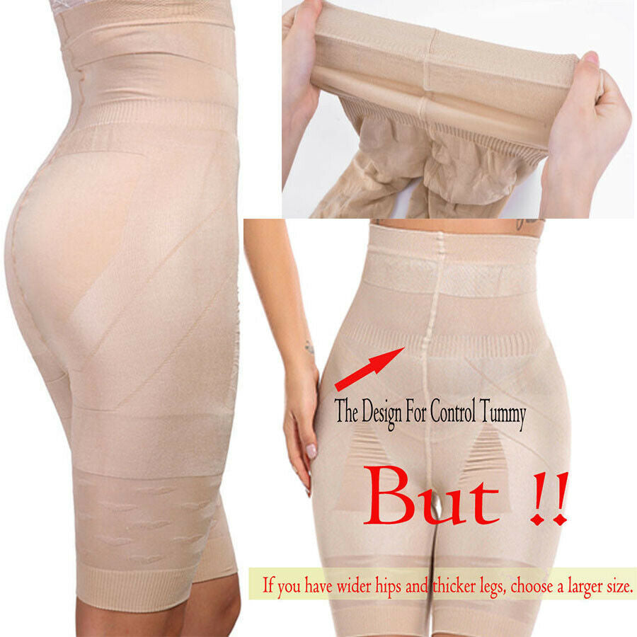 Women Tummy Control Pants High Waist Shorts Body Shaper Thigh Slimming Shapewear