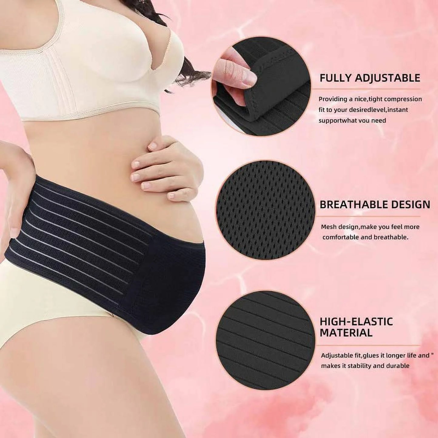 Adjustable Abdominal Compression Wrap