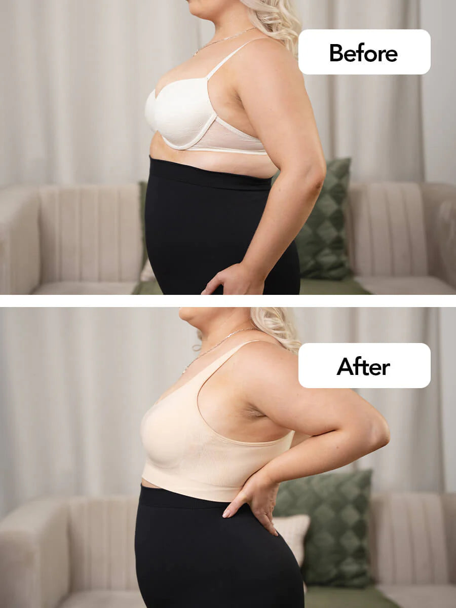 Adjustable Wire Free Shaper Bra Cups A-H + FREE Extender