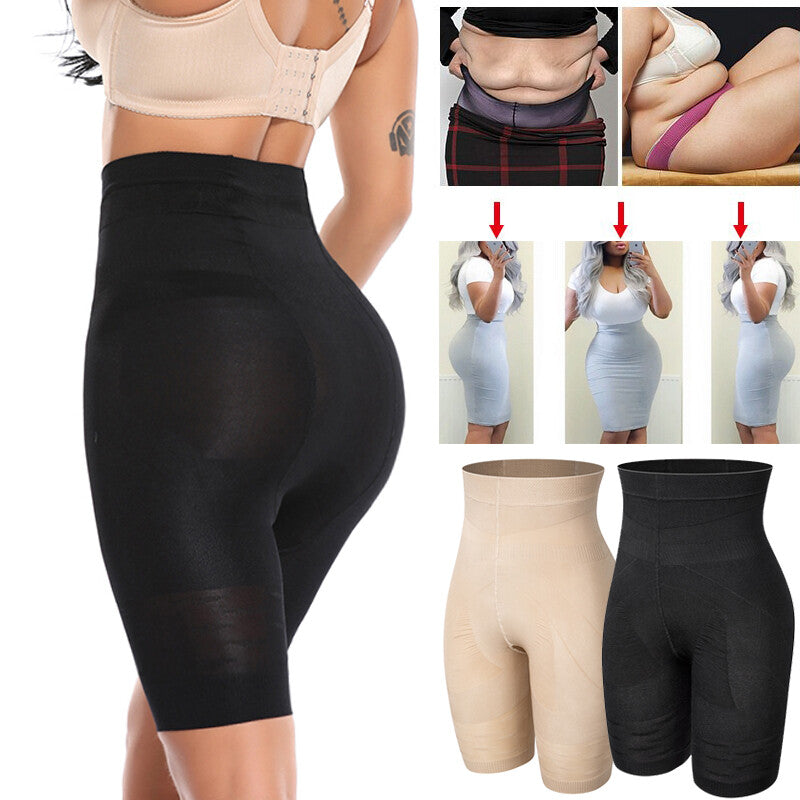 Women Tummy Control Pants High Waist Shorts Body Shaper Thigh Slimming Shapewear